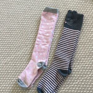 Stride Rite Kitty High Extra Soft Stripe and Dots Socks Set